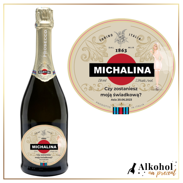 ŚWIADKOWA MARTINI PROSECCO - PREZENT DLA ŚWIADKOWEJ