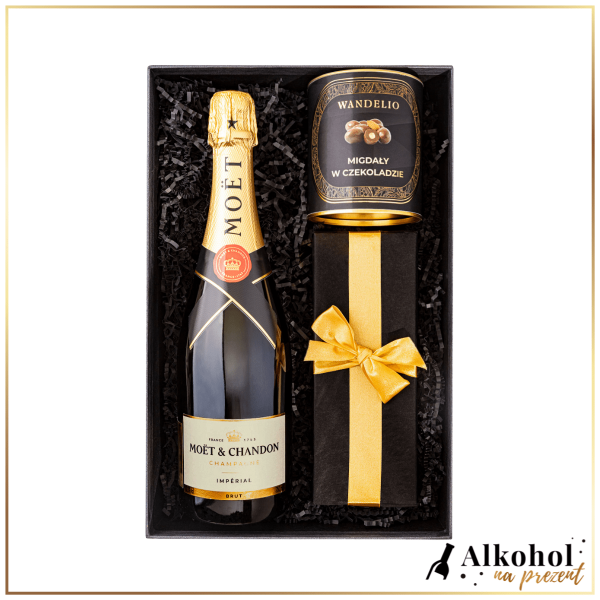 ŚWIĄTECZNY ZESTAW SZAMPAN MOËT & CHANDON BRUT IMPERIAL - ZESTAW PREZENTOWY NA ŚWIĘTA BOŻEGO NARODZENIA