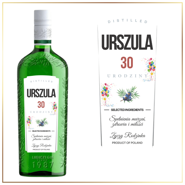 URODZINOWY GIN LUBUSKI - PREZENT NA 30 URODZINY