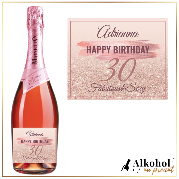 BIRTHDAY GIRL PROSECCO MIONETTO ROSÉ-PREZENTY URODZINOWE