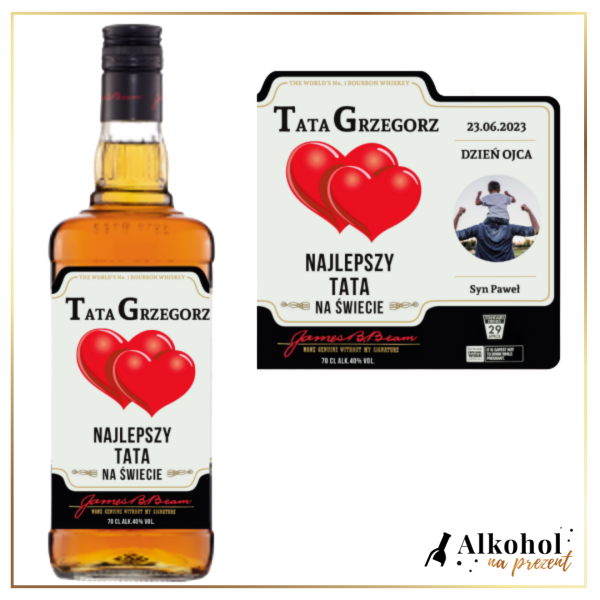 ZE ZDJĘCIEM DZIEŃ TATY JIM BEAM WHITE - PREZENT NA DZIEŃ OJCA