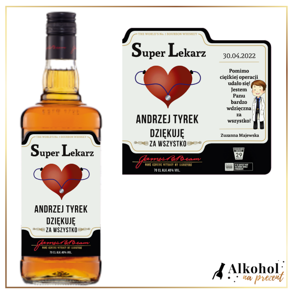 SUPER LEKARZ JIM BEAM WHITE - PREZENT DLA LEKARZA