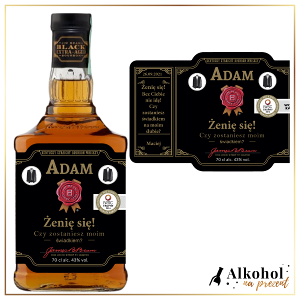ZOSTANIESZ MOIM ŚWIADKIEM? JIM BEAM BLACK