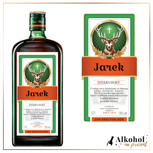 PODZIĘKOWANIA JAGERMEISTER - PREZENT NA PODZIĘKOWANIA