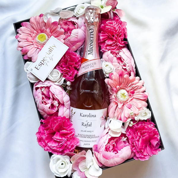 NA NOWĄ DROGĘ MIONETTO ROSÉ FLOWER BOX