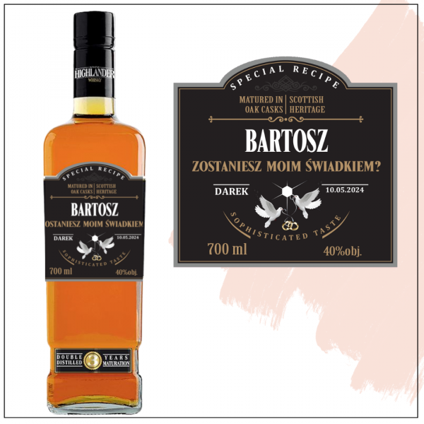 ZOSTANIESZ MOIM ŚWIADKIEM? HIGHLANDER- WHISKY NA PREZENT