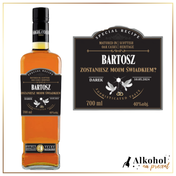 ZOSTANIESZ MOIM ŚWIADKIEM? HIGHLANDER- WHISKY NA PREZENT