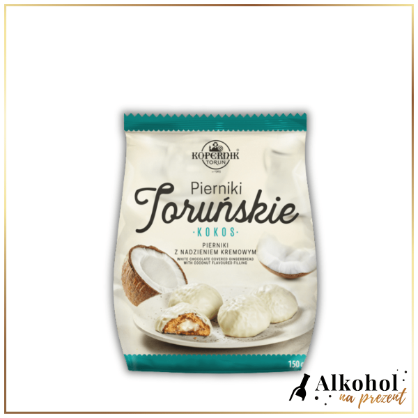 PIERNICZKI W BIAŁEJ CZEKOLADZIE Z NADZIENIEM KOKOSOWYM 150G