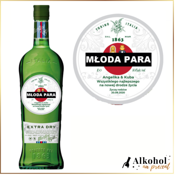 PARA MŁODA MARTINI EXTRA DRY