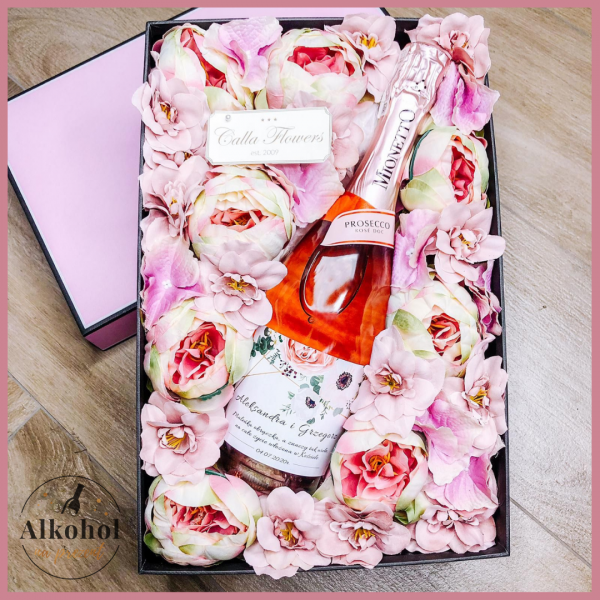 NA ŚLUB MIONETTO ROSÉ FLOWER BOX BY CALLA