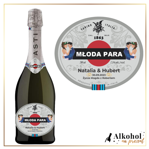MŁODA PARA MINI MARTINI ASTI - PREZENT NA ŚLUB