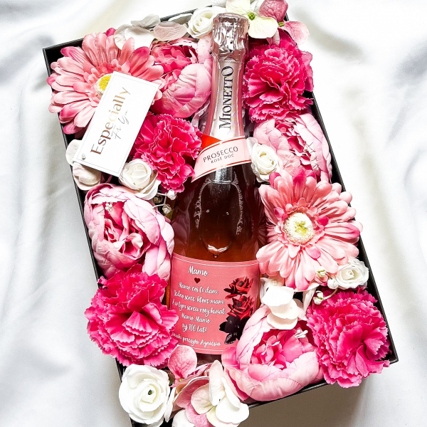 MAMO COŚ CI DAM MIONETTO ROSÉ FLOWER BOX