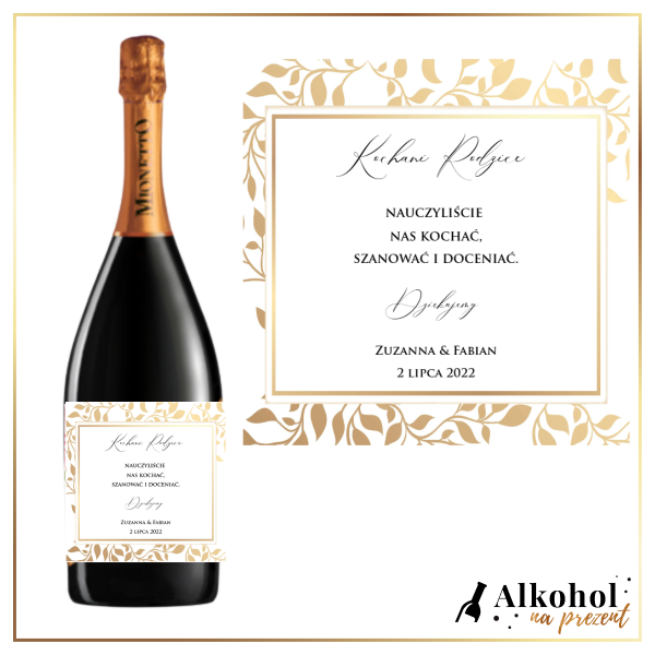 PODZIĘKOWANIA 1,5L MIONETTO D.O.C. TREVISO - PREZENT DLA RODZICÓW